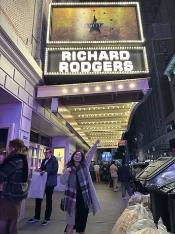 hamilton on broadway!