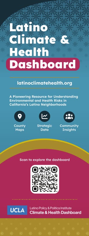 Latino Climate & Health Dashboard vertical conference banner